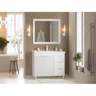 Напольная тумба под раковину Misty Аврора П-Авр-06100-0143Я 100 см белый